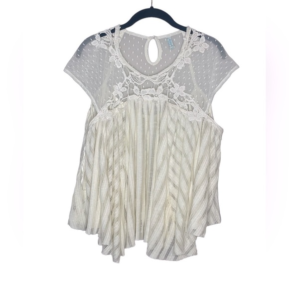 FREE PEOPLE Eggshell Stars Align Top - Picture 1 of 4